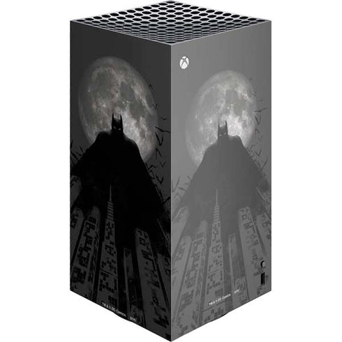 DC Comics Batman On City with Moon Art XBox Series X Digital Edition Console Skin